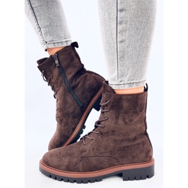 Botines con cordones de ante Simmer Brown marrón 4