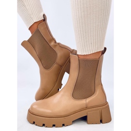 Botines Chelsea de caña alta Rumer Khaki beige 3