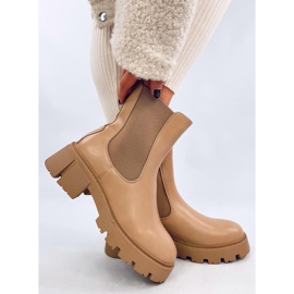 Botines Chelsea de caña alta Rumer Khaki beige 2