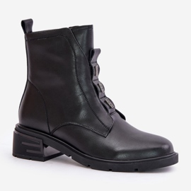 Botines Piel Cremallera Negro Olidrila 4