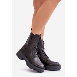 Botas de trabajo de mujer con aislamiento de cuero Big Star OO274A387 Negro 1
