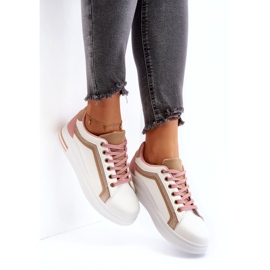 Deportes femeninos se pone escoba con brillo beige blanco 8