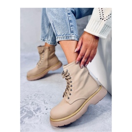 Botines con cordones Peddy Caqui - Inello beige 1 Botines con cordones Peddy Caqui - Inello beige 1
