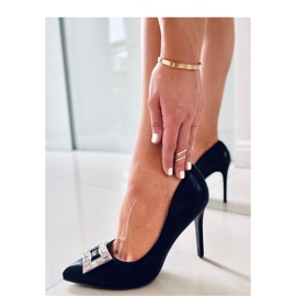 Tacones de mujer con decoración de Deborah Black - Inello negro 2