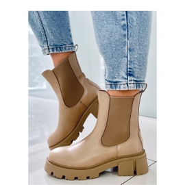 Botas Chelsea altas Rumer Caqui - Inello beige 2