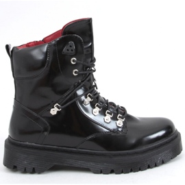 Botines Kari negros con cordones - Inello 4