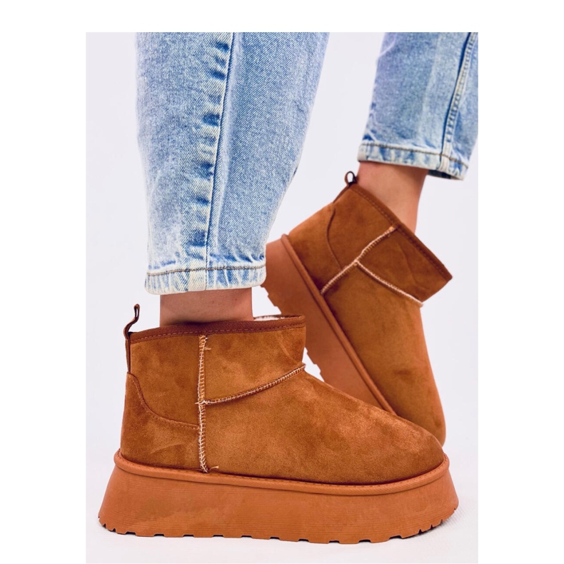 Rodmans Camel - Zapatos plataforma cortos Inello marrón 2