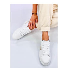 Holms Deportivas plataforma beige - Inello blanco 2