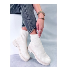 Botas calcetín con estampado Rueda Beige - Inello 4