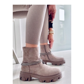 Botines planos Connie Taupe - Inello beige 2