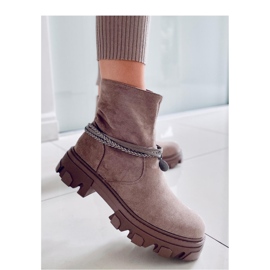 Botines planos Connie Taupe - Inello beige 3