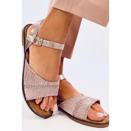 Sandalias de mujer Mollies Champán - Inello rosa 1