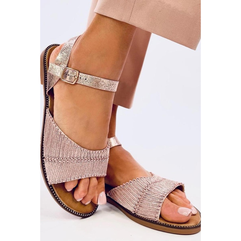 Sandalias de mujer Mollies Champán - Inello rosa 1