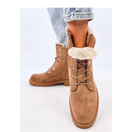 Barkoi Botines cordones camel - Inello marrón 2
