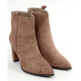 Botín clásico de tacón beige oscuro RB106P Khaki - Inello 4