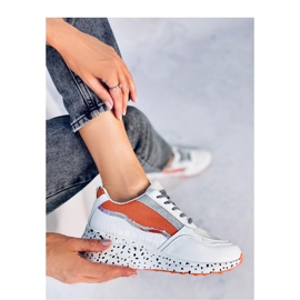 Zapatillas deportivas de mujer Milano Naranja - Inello blanco 1