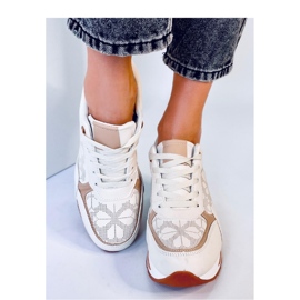 Zapatillas cuña beige 2