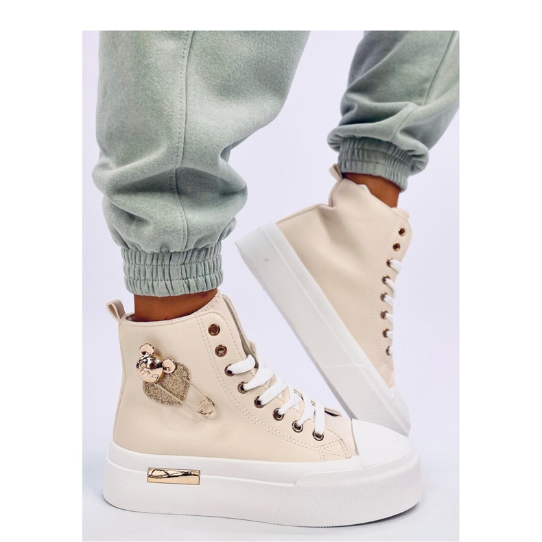 Arenas Deportivas altas beige con imperdible 2