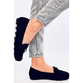 Mocasines de ante negro 3