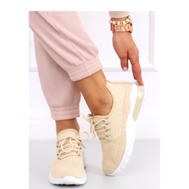 Deportiva calcetín beige 3
