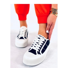 Zapatillas de deporte de mujer en la plataforma Black. negro 2
