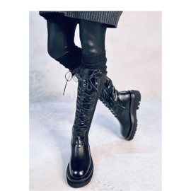 Botas con parte superior flexible Negro 4