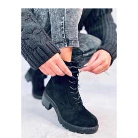 Botas cómodas de tacón Negro 3