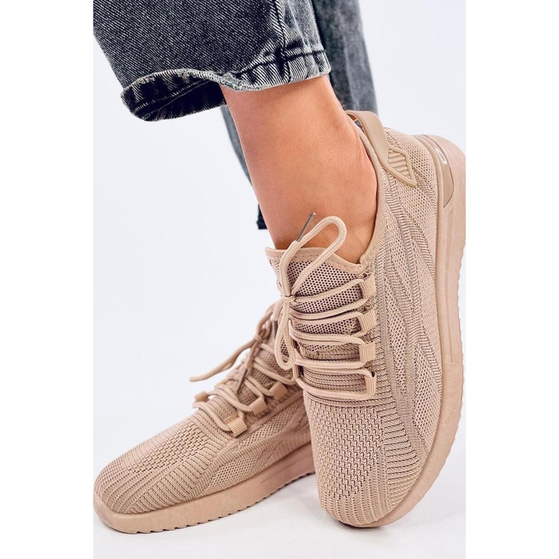 Deportivas calcetín caqui marrón 1