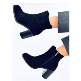 Botas tacón ante negro 3