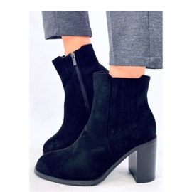 Botas tacón ante negro 4