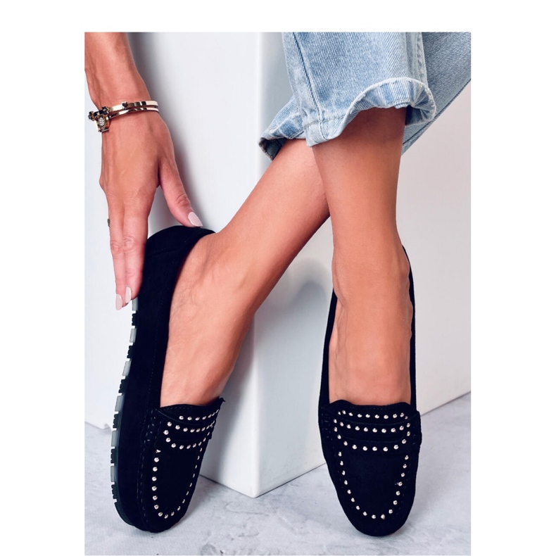 Mocasines de mujer Negro 1