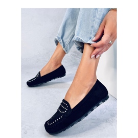 Mocasines de mujer Negro 2