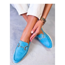 Mocasines mujer azul 1
