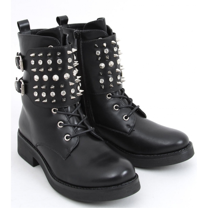 Botas Ziku negras con tachuelas - Inello negro 1