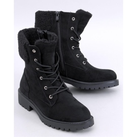 Barkoi Botines negros con cordones y piel de oveja - Inello 1 Barkoi Botines negros con cordones y piel de oveja - Inello 1