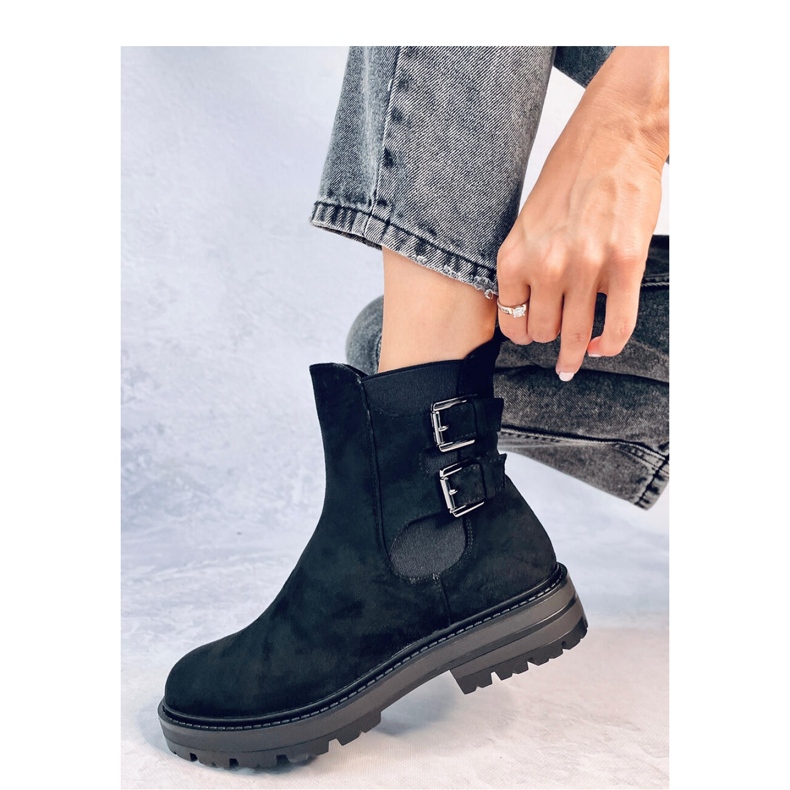 Botas Chelsea de ante negro 2