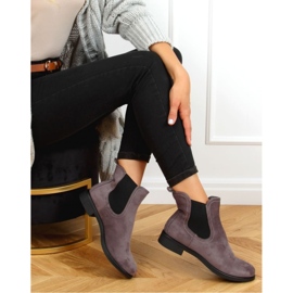 Botas Chelsea clásicas de mujer grises MR-9 Gris - Inello 2