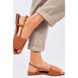 Sandalias mujer camel marrón 2