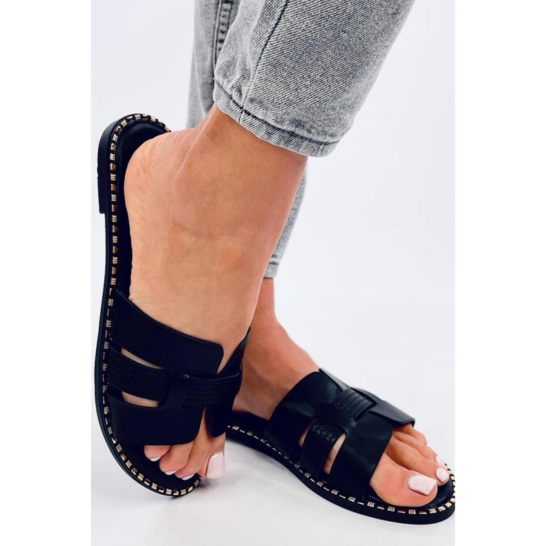 Chanclas de mujer elegantes Negro 1