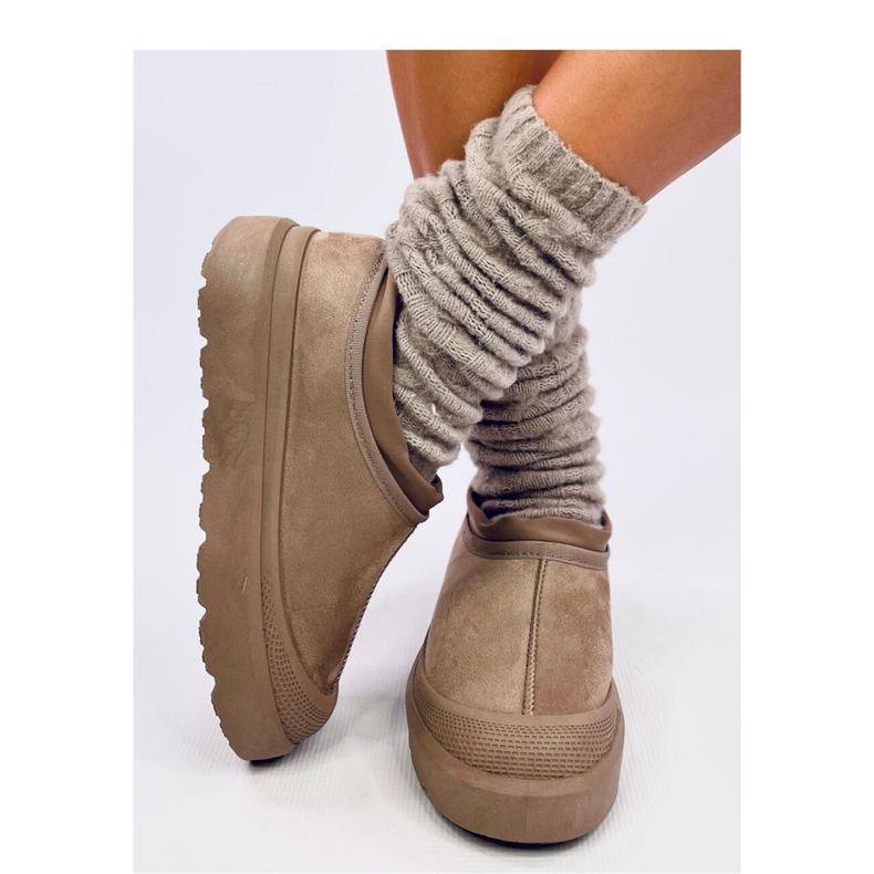 Botas de nieve cortas caqui beige 1