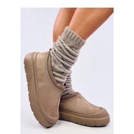 Botas de nieve cortas caqui beige 2