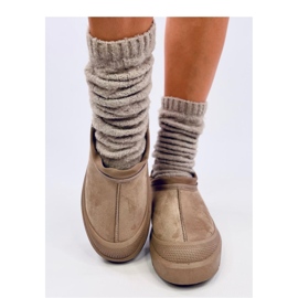 Botas de nieve cortas caqui beige 3