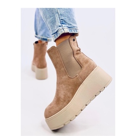 Botas Chelsea con plataforma Ronda Caqui - Inello beige 3