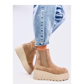Botas Chelsea con plataforma Ronda Caqui - Inello beige 4