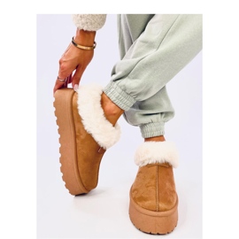 Yogi Botas de nieve cortas Camel con pelo - Inello marrón 2