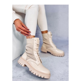 Botas con empeine elástico Cass Beige - Inello 2