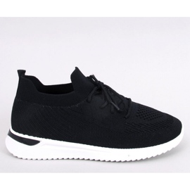 Deportivas calcetín negro 1