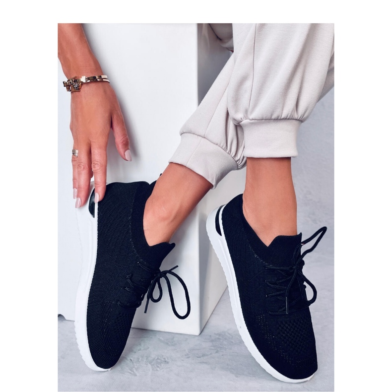 Deportivas calcetín negro 2