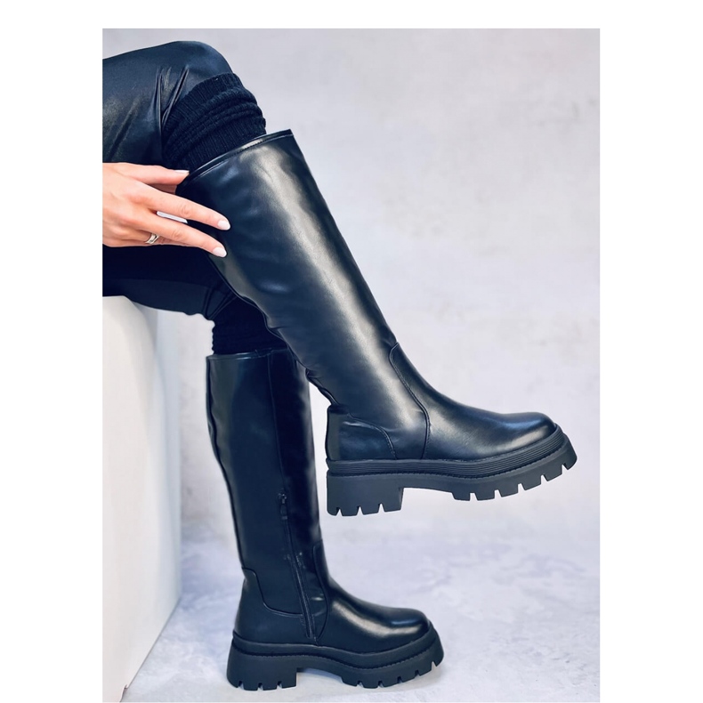 Dillard Black - Botas Inello con suela gruesa negro 2