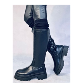 Dillard Black - Botas Inello con suela gruesa negro 4